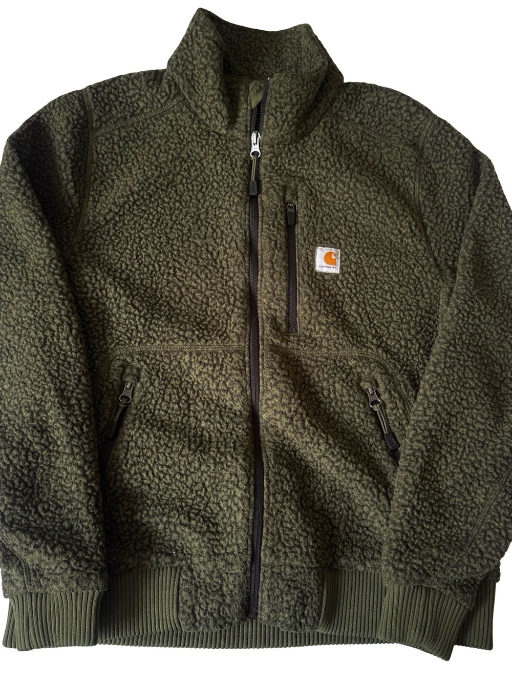 Carhartt Women’s Green Full Zip Sherpa Jacket Size S